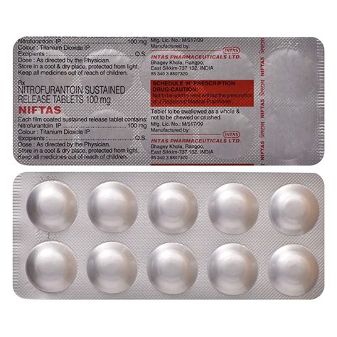 Niftas Strip Of 10 Tablets Health And Personal Care