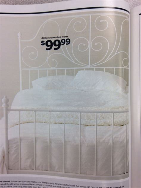 Adorable White Iron Rod Bed Frame From Ikea Only 99 Bed Frame
