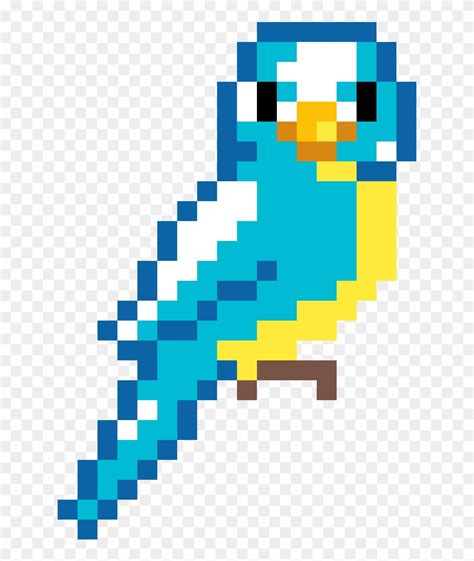 Pixel art facile nourriture : Birdie - Pixel Art Facile Animaux Clipart (#1505649) - PinClipart