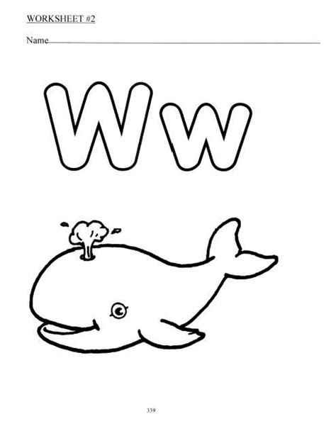 Letter w coloring pages preschool. Letter W Alphabet Unit Plan - This Letter W Unit contains ...