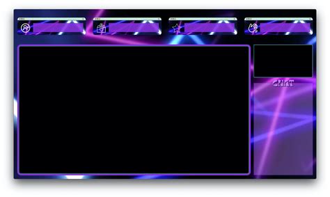 Animated Laser Just Chatting Twitch Overlay With Chat Box And Webcam Gaming Overlays Just