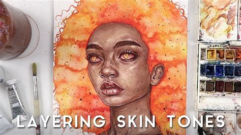 How I Paint Dark Skin Tones With Watercolor Youtube