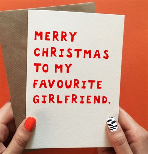Girlfriend Christmas Card Funny Funny Christmas Card For Her Etsy