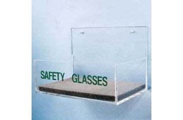Set on counter or mount on wall (screws included). Brady Safety Glasses Holder, Brady 2011 Glasses Holder Safety Acrylic | w/ Free Shipping