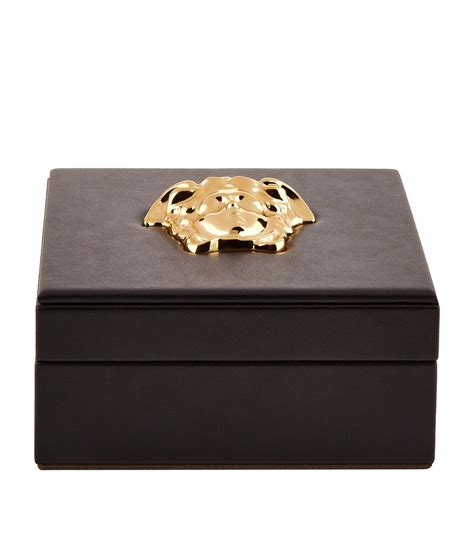 Versace Black Square Medusa Barocco Box Harrods Uk