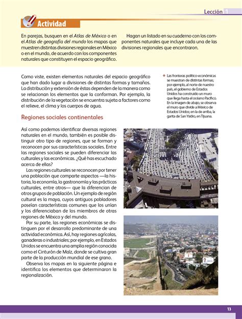Dată fiind situația prezentă (covid19), programa pentru bacalaureat 2020 acoperă doar materia de pe semestrul i. Geografía sexto grado 2017-2018 - Página 13 - Libros de ...
