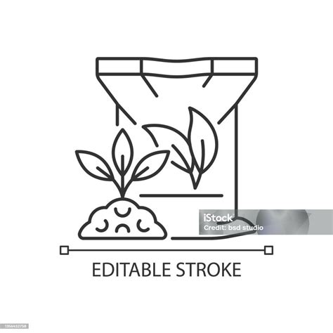 Ilustración De Abonos Orgánicos Icono Lineal Y Más Vectores Libres De