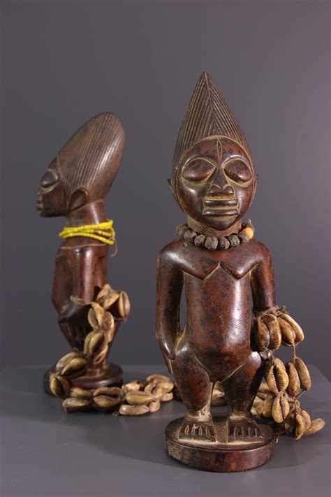 Yoruba Twins 14997 African Statues Tribal Fetish Maternity