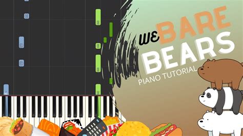 we bare bears theme piano free music sheet youtube