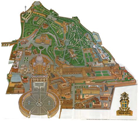 Map Of Vatican City And Surrounding Area