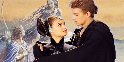 star wars padmé and anakin s love story once had a link to tolkien s silmarillion