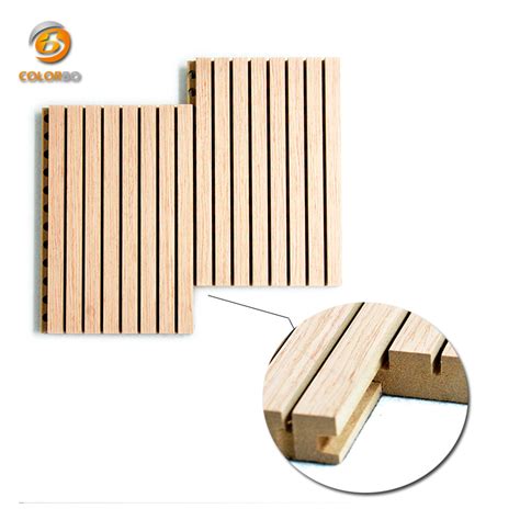 Groove Wooden Acoustic Panel Mdf Studio Auditorium Wall Soundabsorbing