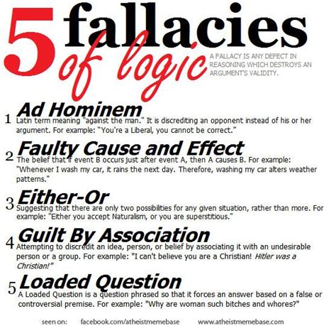 5 Fallacies Of Logic That We Logical Thinkers Suffer Or Wrongly Use