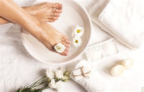 Foot Spa On White Background Spa Background Stock Image Image Of