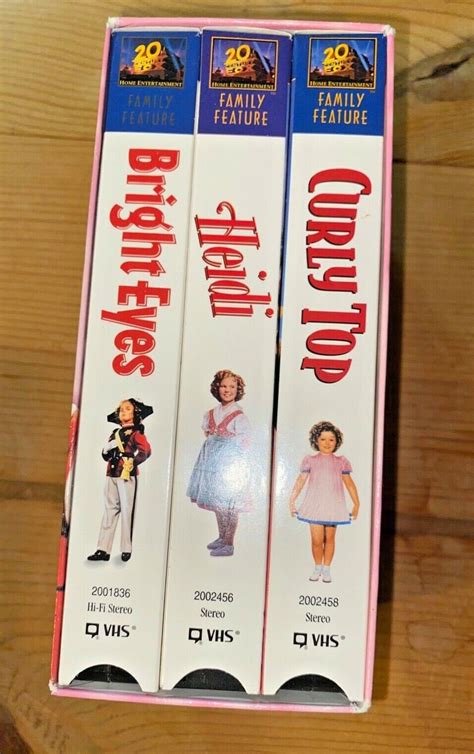 Vintage Vhs Tapes Box Set Shirley Temple Movie Collection Vol Etsy
