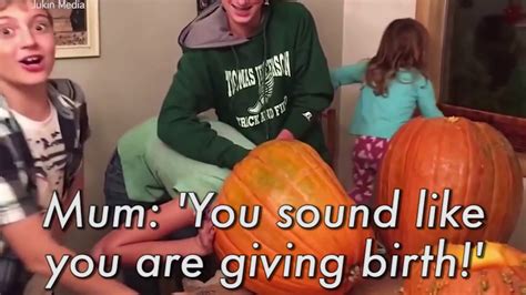 Girl Gets Head Stuck In Pumpkin Youtube