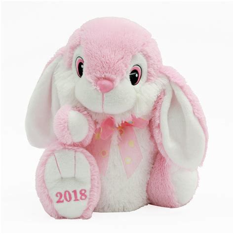 Easter Collectible Hoppy Hopster Bunny Plush Toy For 2018 T Pink