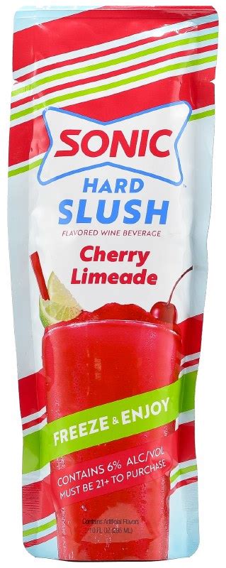 Sonic Hard Slush Cherry Limeade 10oz Pouch Legacy Wine And Spirits
