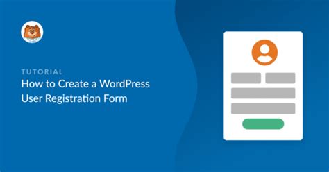 How To Create A Wordpress User Registration Form No Code