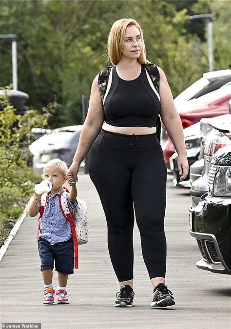 Josie Gibson Showcases Her Curves In A Black Crop Top As She Leaves The