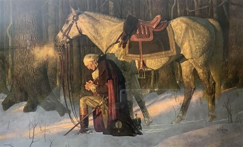 Lot 2 Prints The Prayer At Valley Forge By Arnold