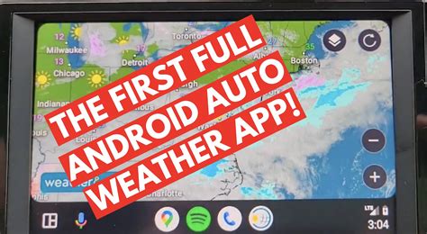 Big News For Android Auto As The First Full Weather App Is Now