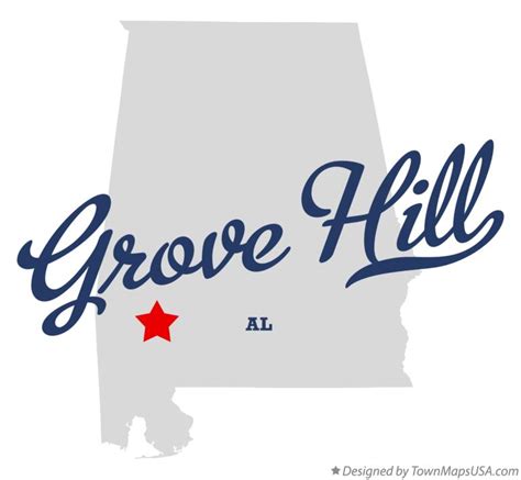 Map Of Grove Hill Al Alabama