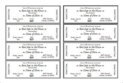 We did not find results for: FREE 44+ Printable Ticket Templates in AI | InDesign | MS ...