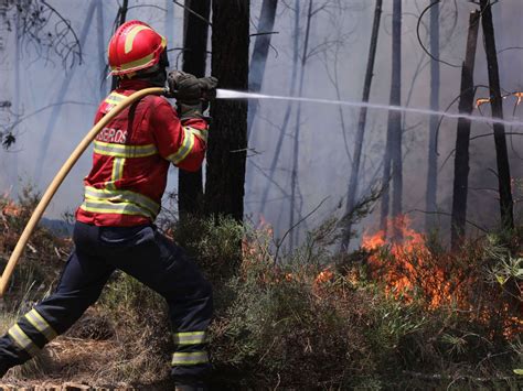 Firefighters Fight Fire On Two Fronts On The Island Of Madeira The