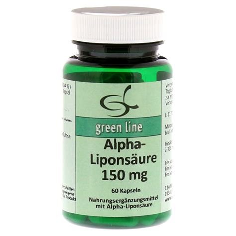 Nur hier und in ihrer apotheke! ALPHA LIPONSÄURE 150 mg Kapseln 60 Stück online bestellen ...
