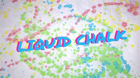 Liquid Chalk Diy Sidewalk Chalk Paint Youtube