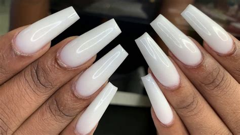 Soft White Acrylic Nails Why Apres Gel X Nails Are Far Better Than