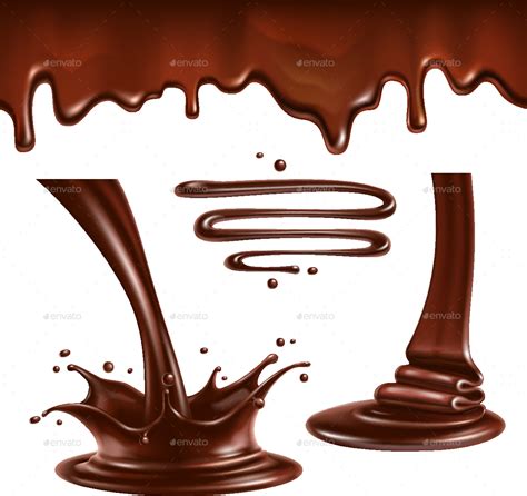 Liquid Splashes And Melted Chocolate Background Png Clip Art Library