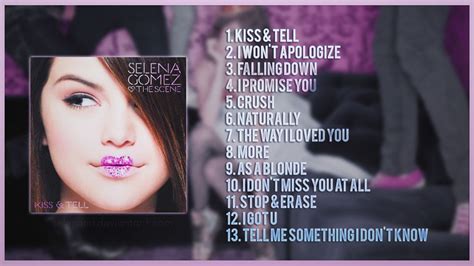selena gomez kiss and tell cd by selegend on deviantart
