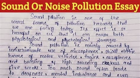 Noise Pollution Essay In English Paragraph On Noise Pollution Sound