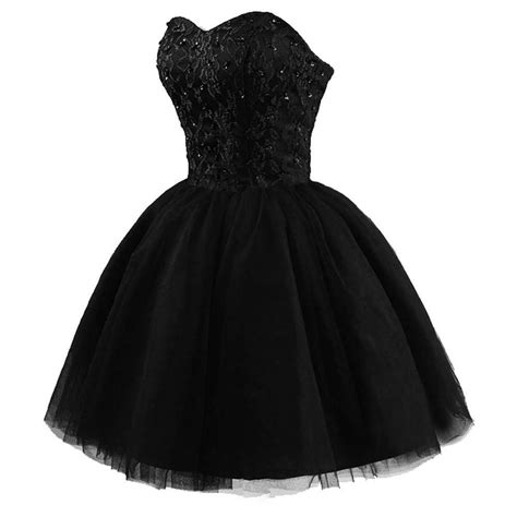 2015 Hot Selling Short Prom Dress Black Short Puffy Ball Gown