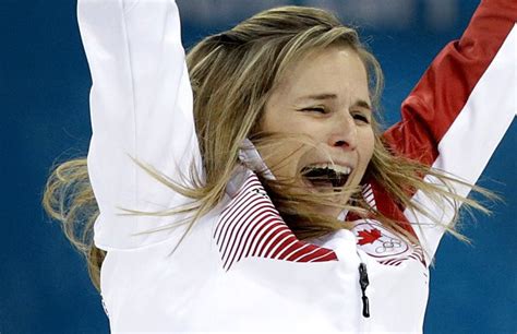 canada s skip jennifer jones celebrates after winning the women s curling gold medal game