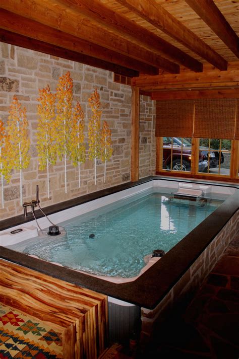A Beautiful Indoor Swim Spa Installed In A Converted Garage Garden Swimming Pool Luxury