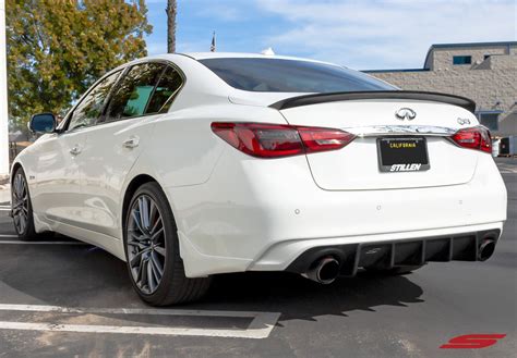 2018 2019 Infiniti Q50 Rear Diffuser Matte Black Kb11241mb