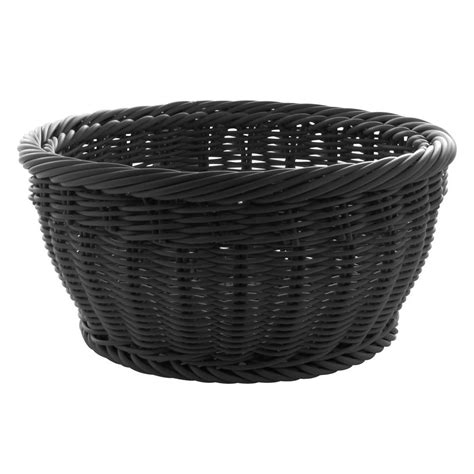 Hubert® Round Black Washable Basket 13 38dia X 6 14h Walmart