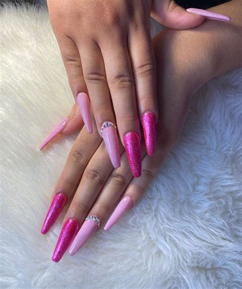 55 Long Acrylic Nail Ideas To Express Your Personality Long Acrylic Nails Acrylic Nails Nails