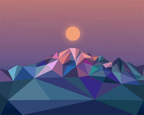 Artist Reimagines Canadas Mountain Ranges As Vibrant Geometric