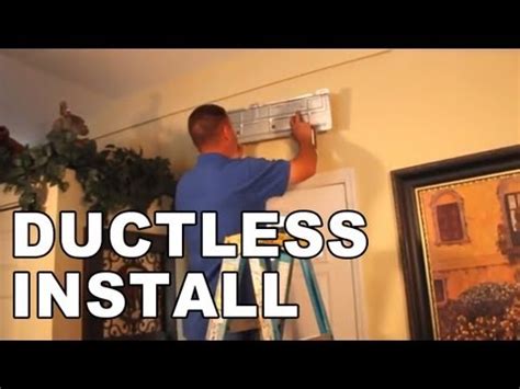 Ductless air conditioner systems from mitsubishi are one of the most efficient ways to improve the comfort of a room. Installation of a Ductless Air Conditioning System - YouTube
