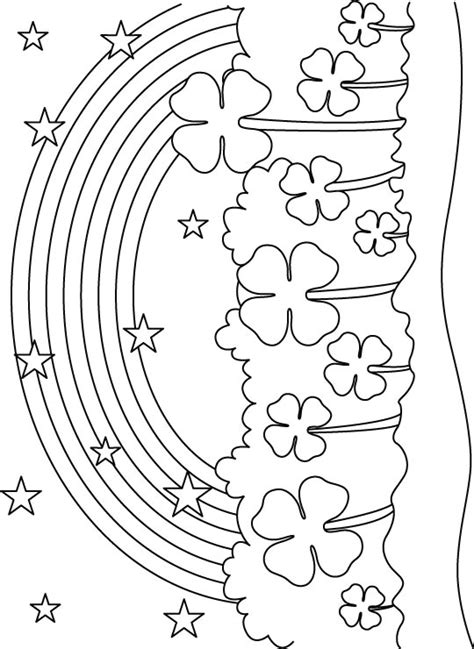 Happy st patricks day shamrock coloring page. May the blessings of St. Patrick showers on you coloring ...