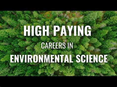 Top Highest Paying Jobs In Environmental Science Environmental Science Careers And Salaries
