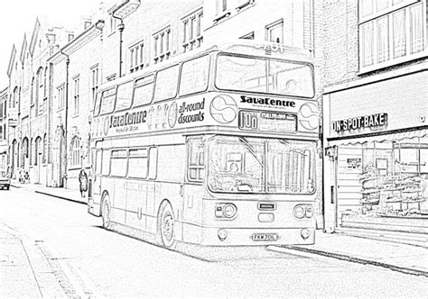 Leyland Atlantean Bus Drawing Perspective Drawing Architecture Bus