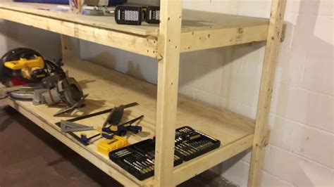 2x4 Storage Shelves Cheap And Easy Plywood Youtube