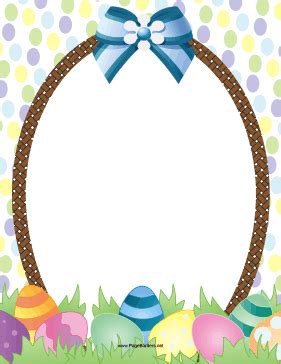 Choose from a list of free printable borders which are considered full page borders. Easter Basket Border