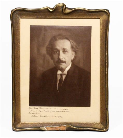 Photograph Signed And Inscribed Albert Einstein First