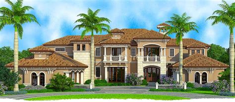 5 Bed Mediterranean Inspired Villa 66349we Architectural Designs